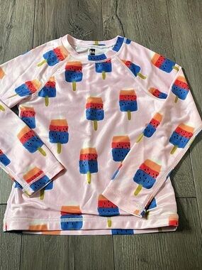Tea Collection Melon Popsicle Long Sleeve Rash Guard Size 6